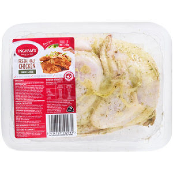 Inghams Chicken Half Garlic Herb Reviews Black Box