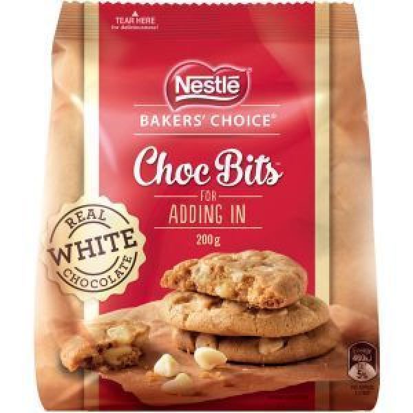 Nestle Bakers Choice Choc Bits Delightful White Chocolate Reviews