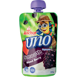 Anchor Uno Yoghurt Pouch Mixed Berry Smooth Reviews - Black Box