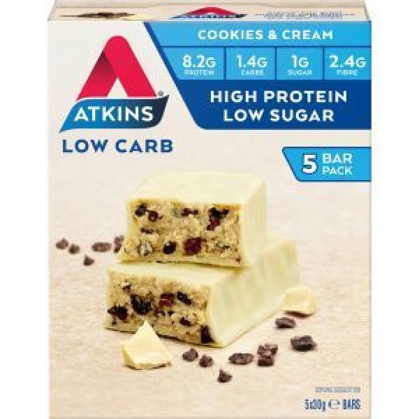 Atkins Advantage Nutrition Bar Cookies & Cream Reviews - Black Box