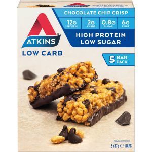 chocolate bar atkins crisp 185g chip nutrition break