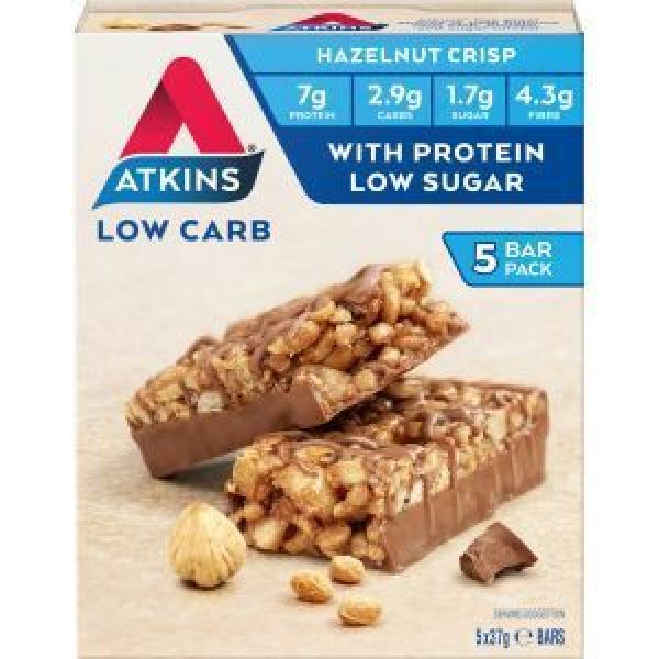 Atkins Day Break Nutrition Bar Chocolate Hazelnut Crisp 185g Reviews 