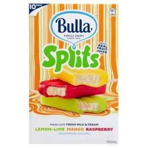 Bulla Splits Ice Blocks Raspberry, Lemon & Lime, Mango Reviews - Black Box