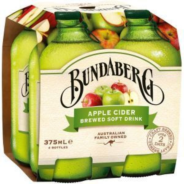 Bundaberg Soft Drink Apple Cider 375ml Reviews - Black Box