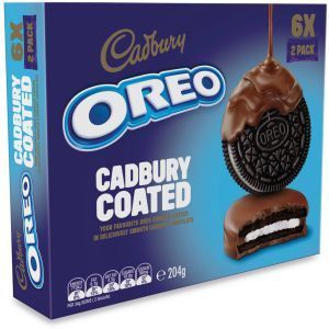 Cadbury Oreo Cream Filled Choc Coated 204g Reviews - Black Box