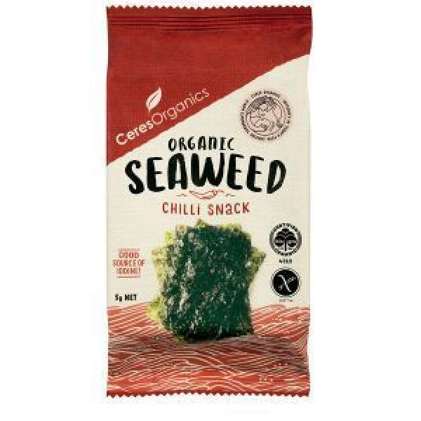 Ceres Organics Seaweed Snack Mild Chilli Nori Reviews - Black Box