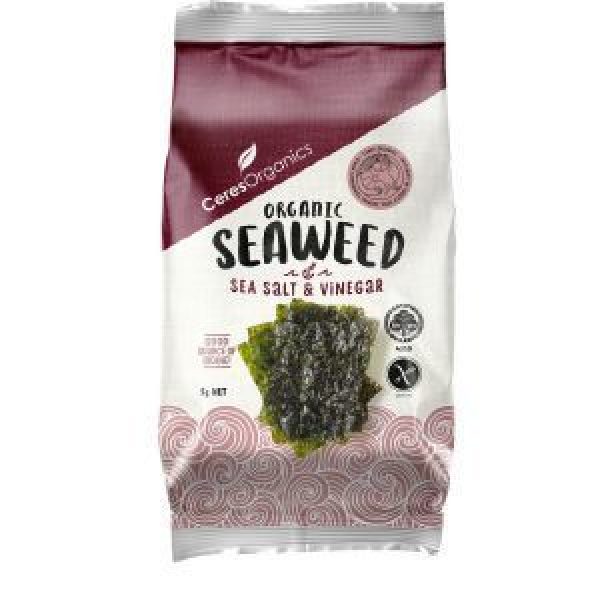 Ceres Organics Seaweed Snack Salt & Vinegar Reviews - Black Box