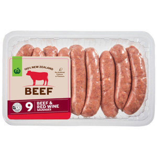 Countdown Sausages Beef & Red Wine Reviews - Black Box