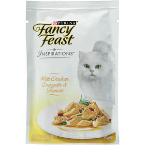 Fancy Feast Inspirations Cat Food Chicken Beans Reviews - Black Box