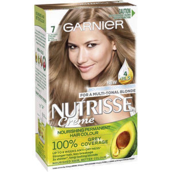 Garnier Nutrisse Hair Colour Almond Creme 7.0 Reviews - Black Box