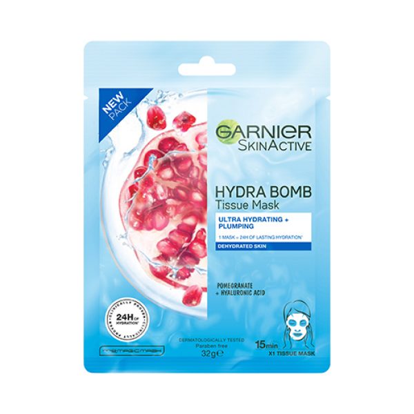 Garnier SkinActive Hydra Bomb Tissue Mask - Pomegranate Reviews - Black Box