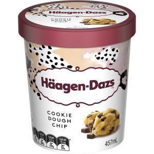 Haagen Dazs Ice Cream Cookie Dough Chip Reviews - Black Box