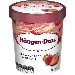 Haagen Dazs Ice Cream Strawberries Reviews - Black Box