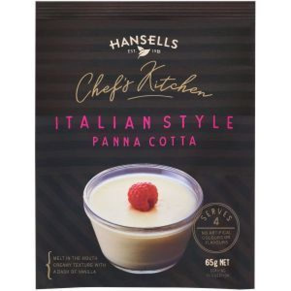 hansells chef's kitchen italian style panna cotta