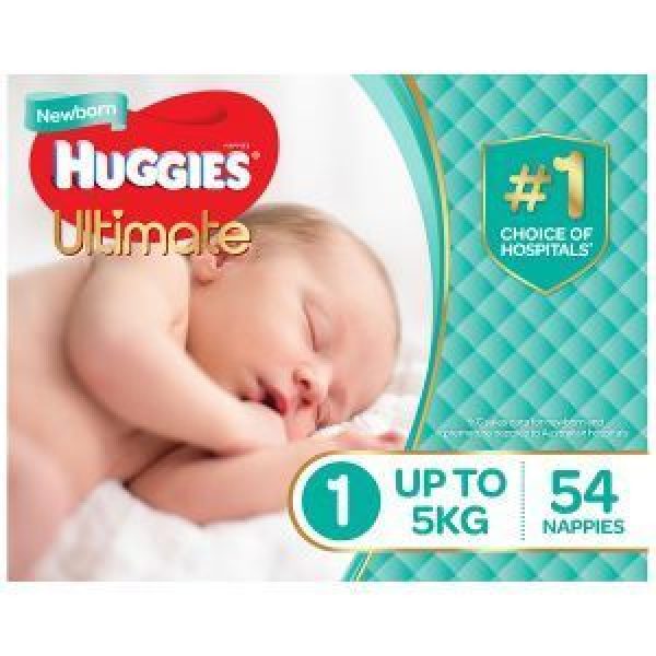 Huggies ultimate sale newborn nappies 54pk