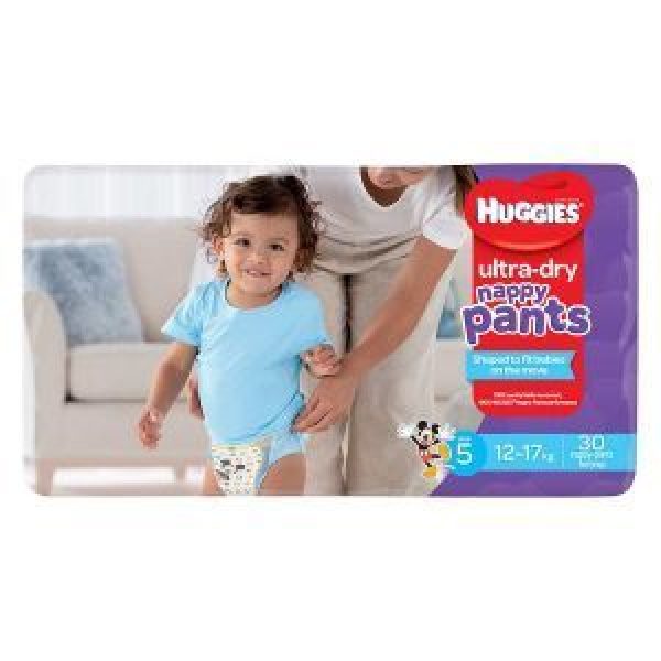 Huggies Ultra Dry Nappy Pants Walker Boy Size 5 Reviews - Black Box