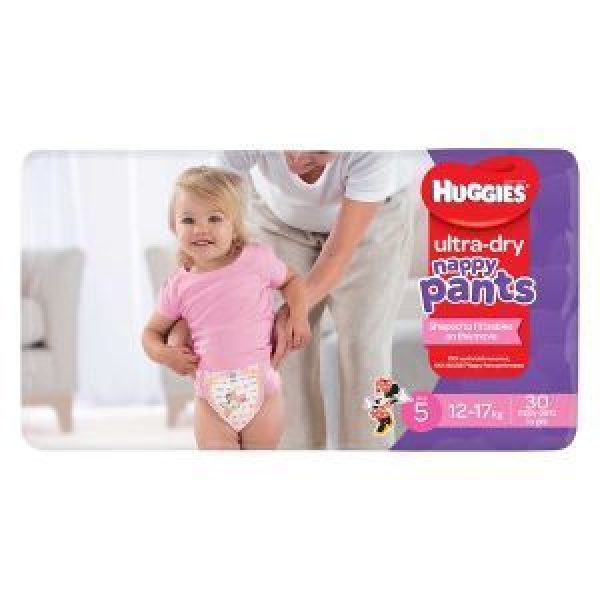 Huggies ultra dry nappy pants best sale size 5