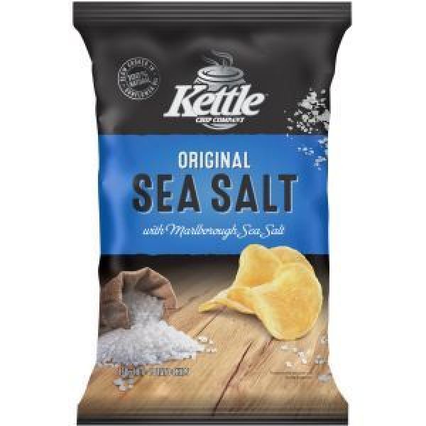 Kettle Chip Company Potato Chips Original Sea Salt Reviews - Black Box