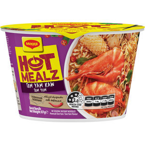 Maggi Hot Mealz Instant Noodles Bowl Tom Yum Kaw Reviews - Black Box