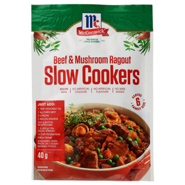 Mccormick Slow Cookers Meal Base Beef & Mushroom Reviews - Black Box