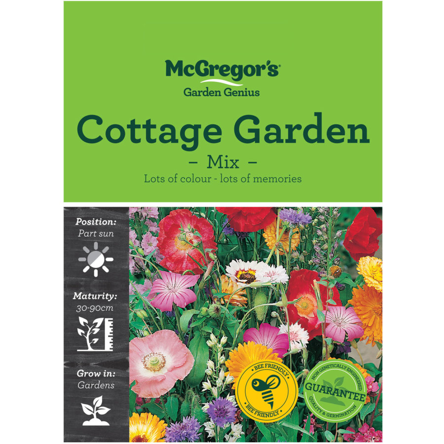 Mcgregors Flower Seeds Cottage Garden Mix Reviews - Black Box