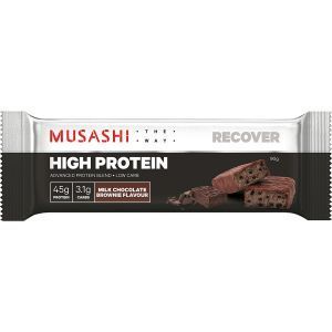 Musashi Protein Bar Milk Choc Brownie Reviews - Black Box