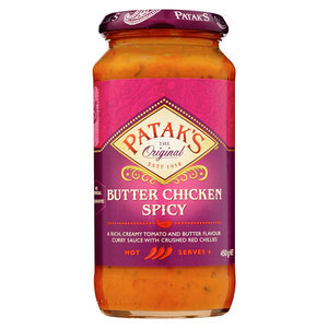 Pataks Simmer Sauce Spicy Butter Chicken Sauce Reviews - Black Box