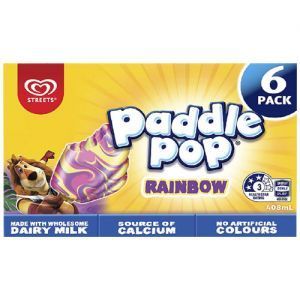 Streets Paddle Pop Ice Cream Rainbow 408ml Reviews - Black Box