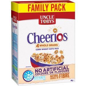 Uncle Tobys Cheerios Cereal 4 Wholegrains Reviews - Black Box