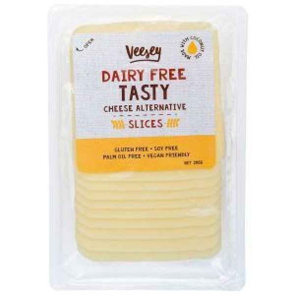 Veesey Dairy Free Cheese Alternative Tasty Slices Reviews - Black Box