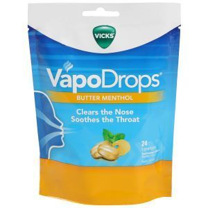 Vicks Vapodrops Lozenges Butter Menthol Reviews - Black Box