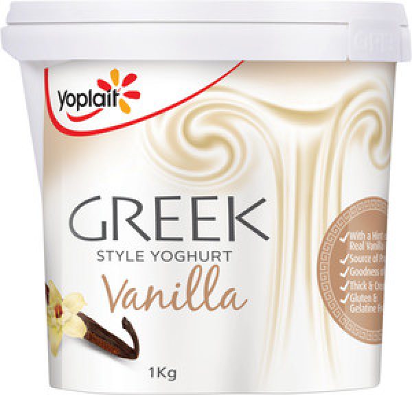 Yoplait Yoghurt Tub Greek Style Vanilla Reviews - Black Box