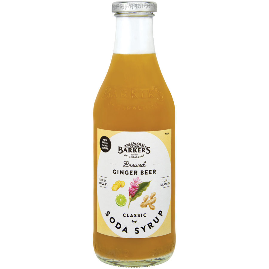 Barkers Soda Syrup Lite Brewed Ginger Beer Reviews - Black Box