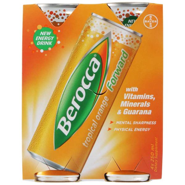 Berocca Forward Energy Drink Tropical Orange Reviews - Black Box