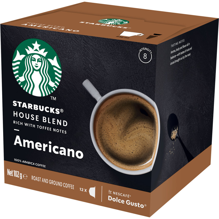 Starbucks Coffee Capsules Americano House Blend Reviews Black Box