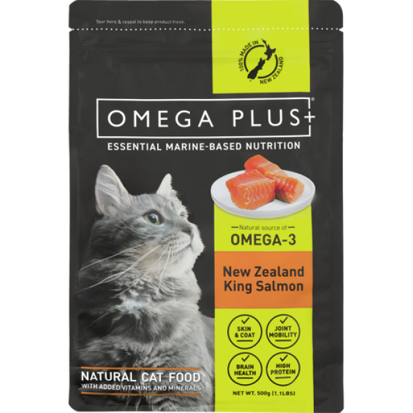 Omega Plus King Salmon Dry Cat Food Reviews Black Box