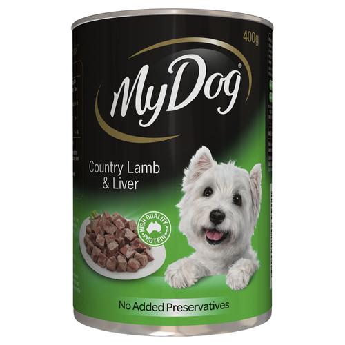 My Dog Wet Dog Food Country Lamb & Liver 400g Can Reviews - Black Box