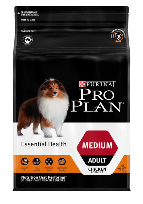 Pro Plan Adult Medium Breed Chicken Dry Dog Food Reviews - Black Box