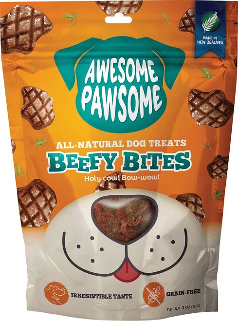 Awesome Pawsome Beefy Bites Dog Treats Reviews - Black Box