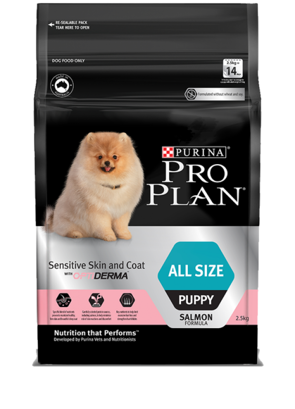 Pro Plan Puppy Optiderma Sensitive Skin Salmon Dry Dog Food Reviews ...