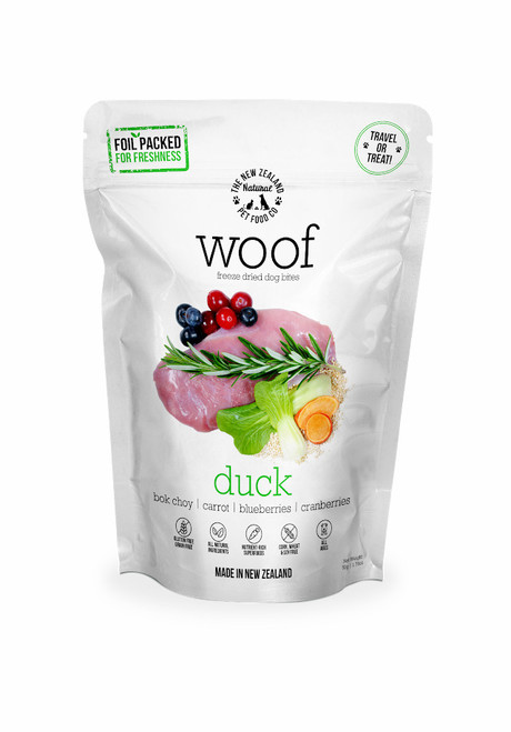 The NZ Natural Pet Food Co Woof Duck Freeze Dried Dog ...