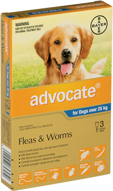 Advocate Flea Treatment For Dogs Over 25kg Reviews - Black Box