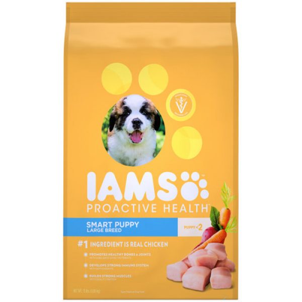 Iams Proactive Health Large Breed Puppy Dry Dog Food Chicken 6.8kg Bag ...