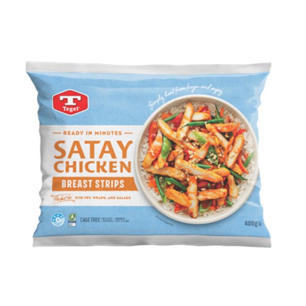 Tegel Satay Chicken Breast Strips 400g Reviews - Black Box