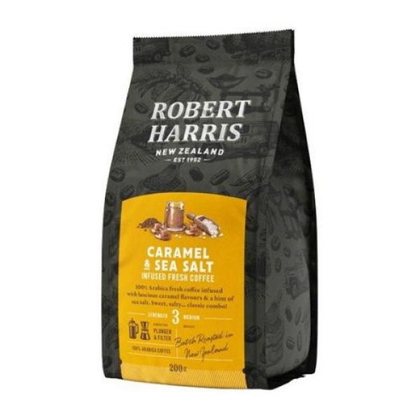 Robert Harris Infused Fresh Coffee - Caramel & Seasalt Reviews - Black Box