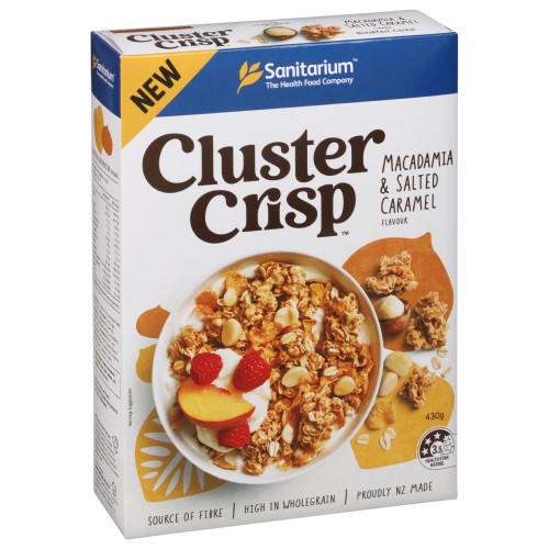 Sanitarium™ Cluster Crisp™ Macadamia & Salted Caramel Reviews - Black Box