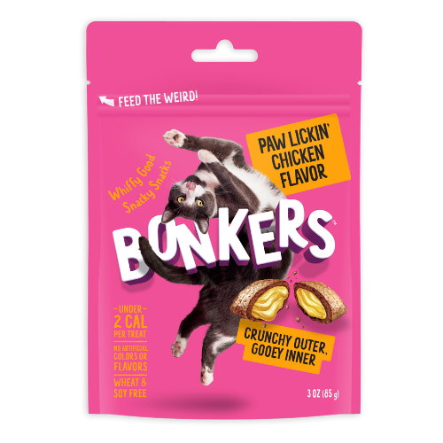 Bonkers Cat Treats Paw Lickin' Chicken Flavour Reviews - Black Box