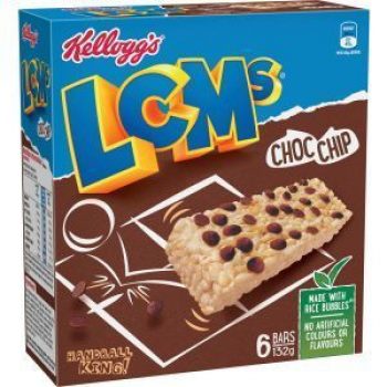 Kelloggs Lcms Cereal Bars Choc Chip Rice Bubbles 132g Reviews - Black Box