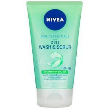 Nivea Visage Daily Essentials Facial Cleanser 2 In 1 Wash Scrub Reviews ...