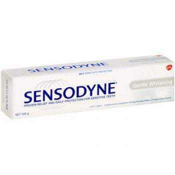 Sensodyne Sensitive Teeth Toothpaste Gentle Whitening Reviews - Black Box